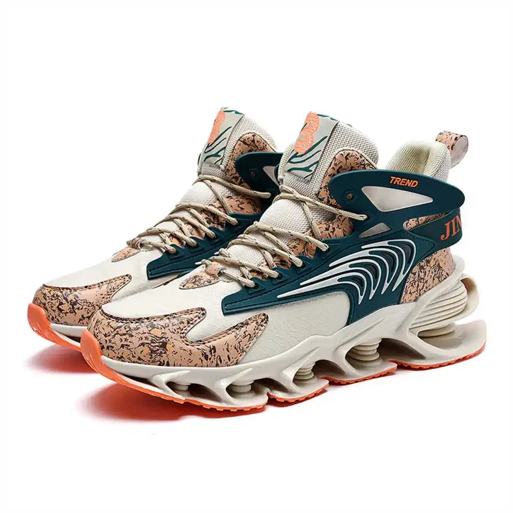 Non-slip Mid Child Running Sneakers Casual Blue Shoes Men Sport Snekaers High-end Snearkers Snaeker 2024elegant Shows