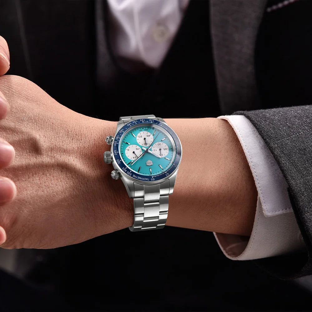 2026 ROLLS TIMI Men's Watch Top Fashion Men's Quartz Watch Luxury Sapphire VK63 Chronograph Sports Waterproof Relógios Masculino