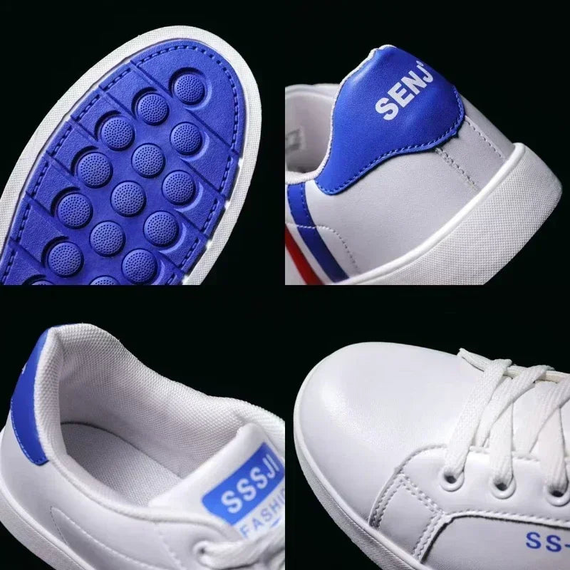 Size 48 Mens Shoes High Quality Men Sneakers Leather Outdoor Casual Shoe Mens Vulcanized Shoes Trendy Men Shoes Tenis Masculino