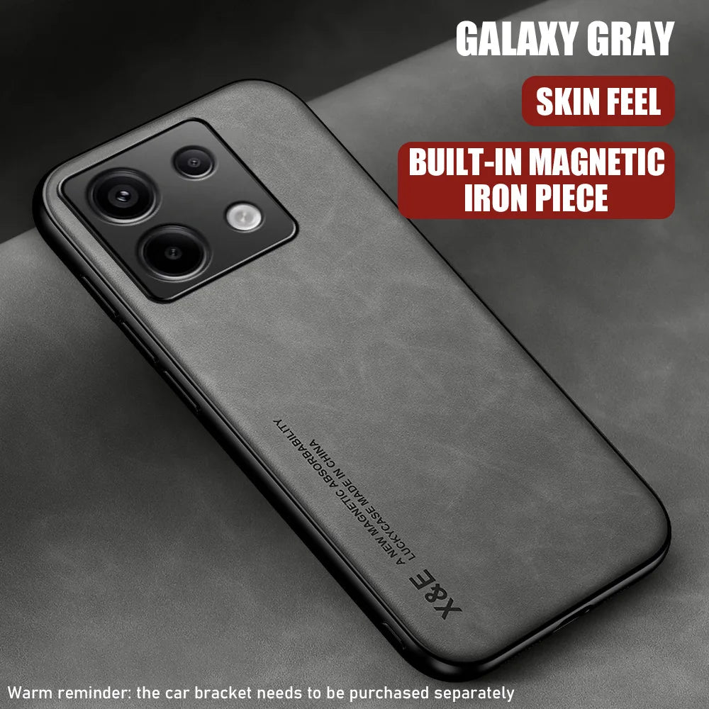 Shockproof Magnetic Car Holder Case For Xiaomi Redmi Note 14 Pro 5G 13 12 11 14C 13C 12C 4G 11S 12S Protective Cover Phone Coque
