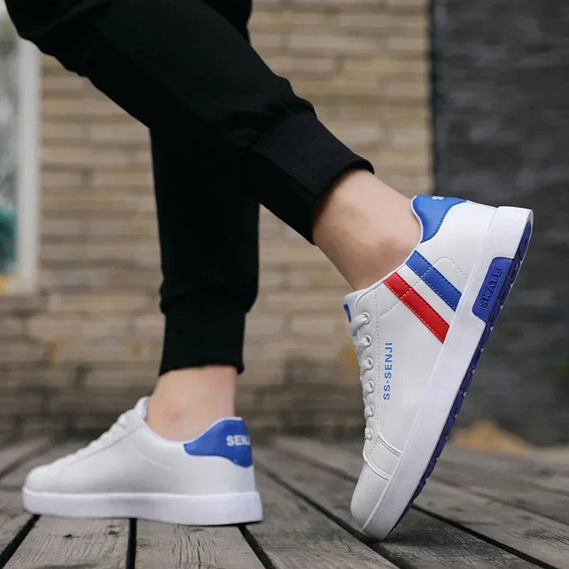 Size 48 Mens Shoes High Quality Men Sneakers Leather Outdoor Casual Shoe Mens Vulcanized Shoes Trendy Men Shoes Tenis Masculino
