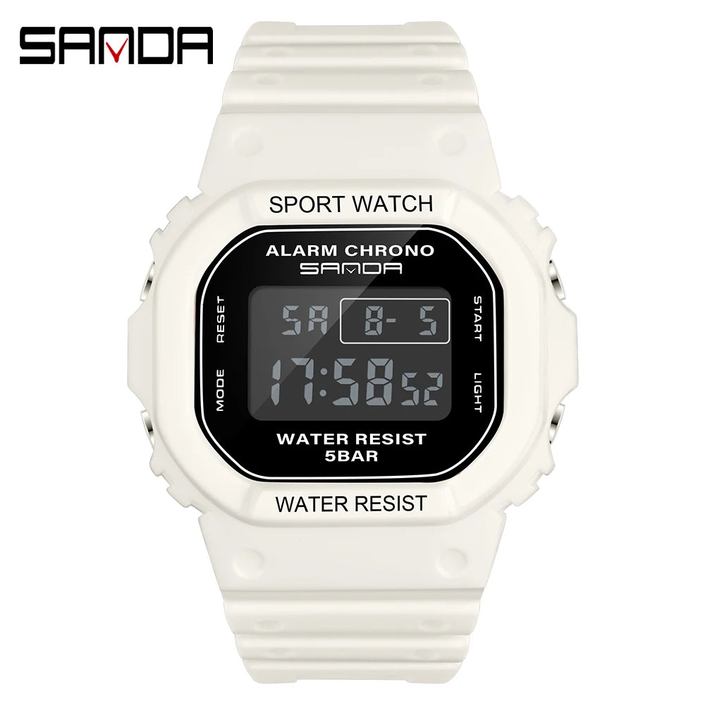 SANDA G Style Digital Watch Men Waterproof Ms Watch Sport Men Watches Boy Girl Electronic Clock Relogio Masculino Relógio Mulhe