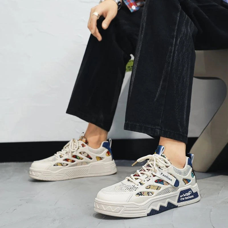 2026 Mens Luxury Running Shoes Breathable Skateboard Shoes Chunky Comfortable Casual Sneakers Men Tenis Masculino Footwear Male