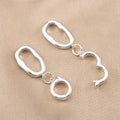 1/3pcs 18K Gold Color Plated Irregular Oval Clasp Connectors for DIY Jewelry Making Necklace Bracelet Accessories Supplies