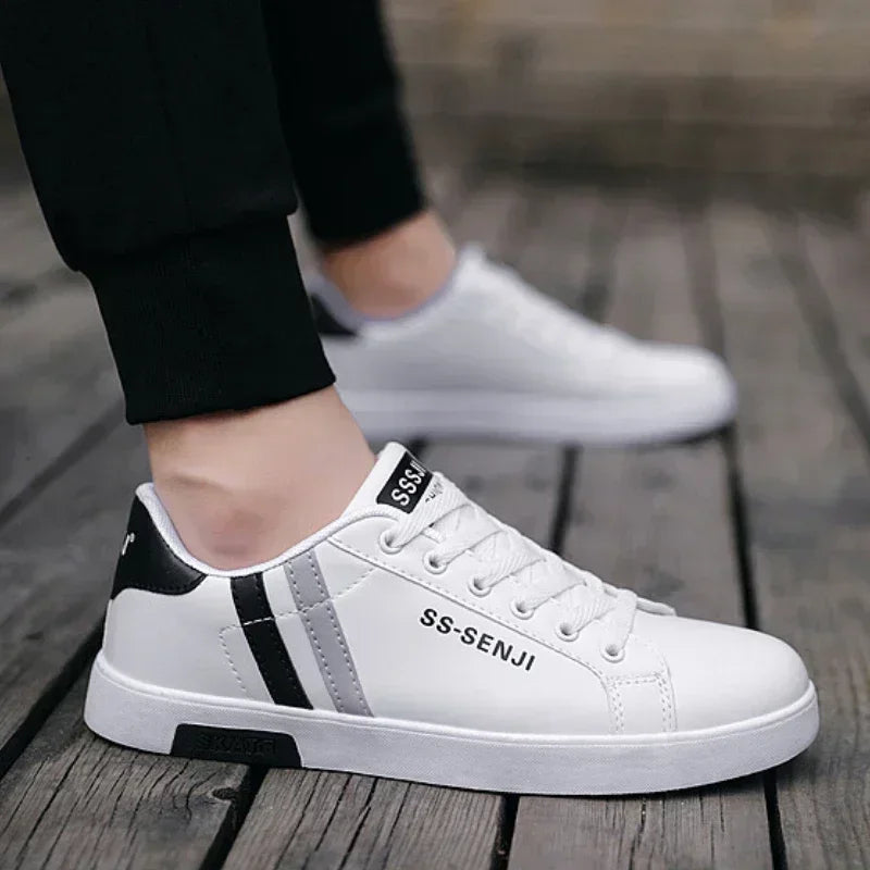 Size 48 Mens Shoes High Quality Men Sneakers Leather Outdoor Casual Shoe Mens Vulcanized Shoes Trendy Men Shoes Tenis Masculino