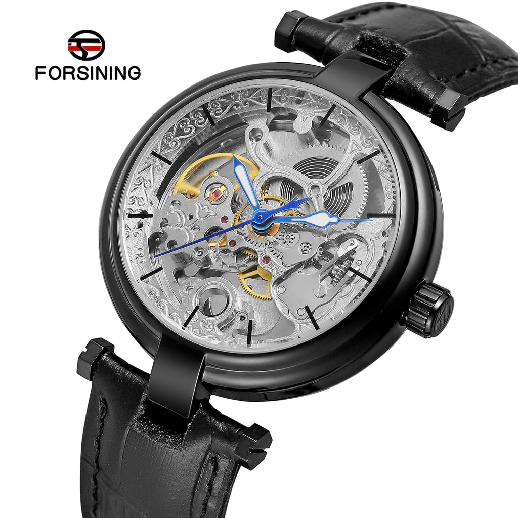 High-End Luxury Man FORSINING Original Replica reloj hombre automatico Hollow Skeleton Mechanical Automatic relógios wristwatch