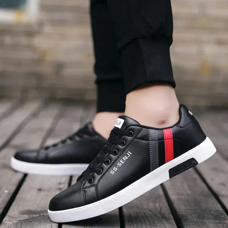 Size 48 Mens Shoes High Quality Men Sneakers Leather Outdoor Casual Shoe Mens Vulcanized Shoes Trendy Men Shoes Tenis Masculino