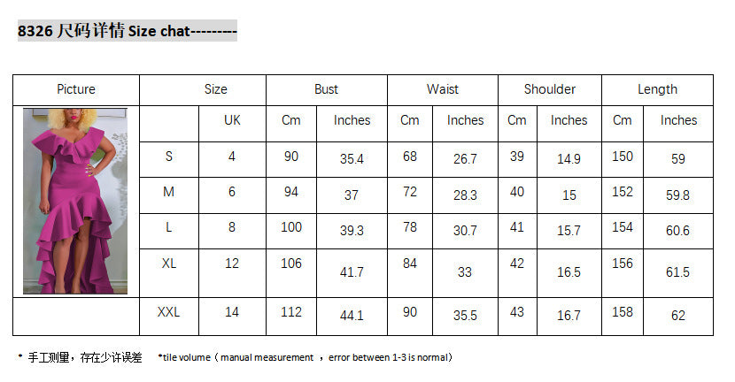 African Cross-border Source 2023 New Solid Color Loose Style Evening Dress Slim-fit Long Dress for Cross-border