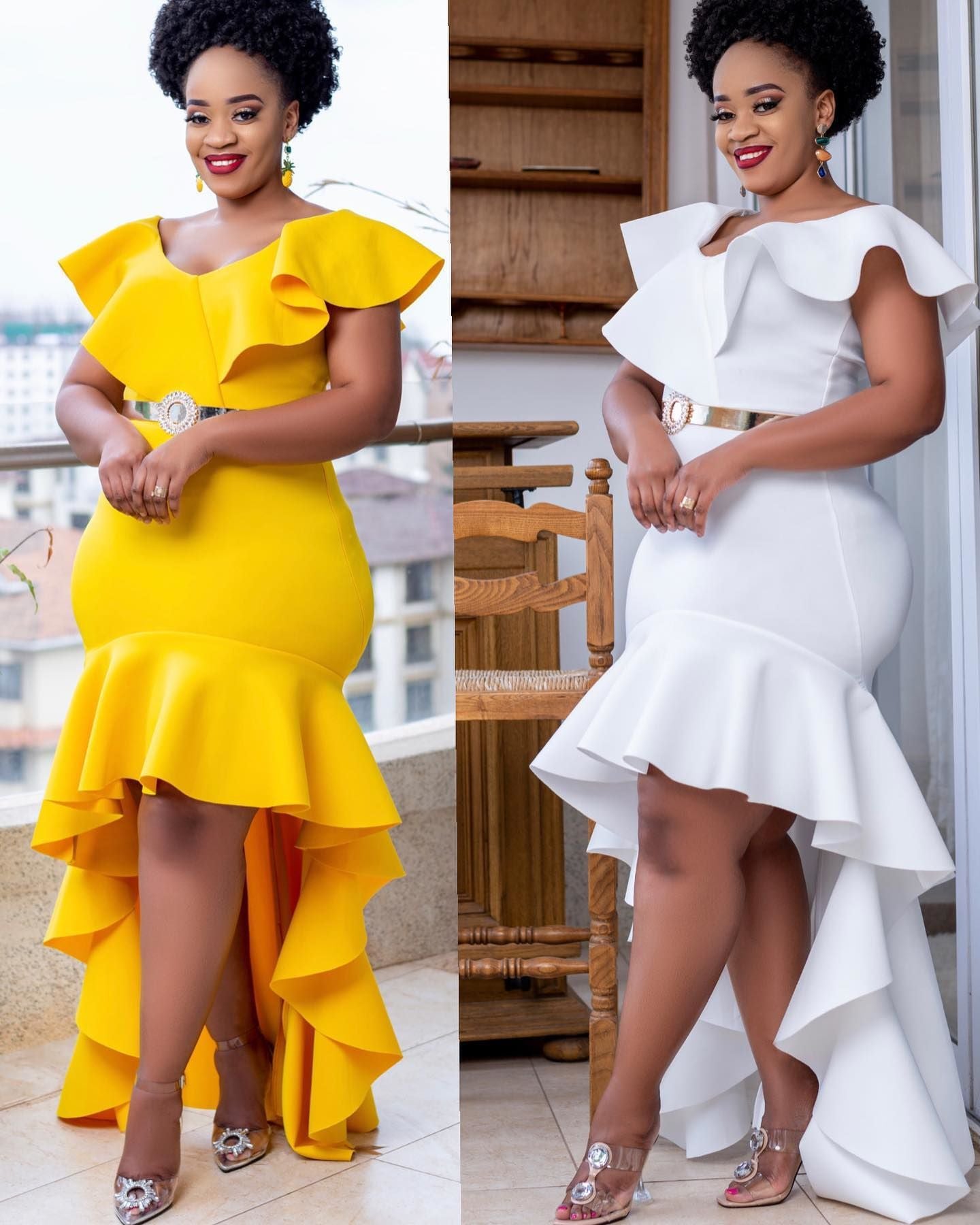 African Cross-border Source 2023 New Solid Color Loose Style Evening Dress Slim-fit Long Dress for Cross-border