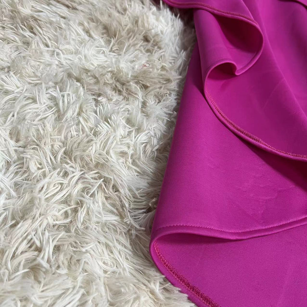 African Cross-border Source 2023 New Solid Color Loose Style Evening Dress Slim-fit Long Dress for Cross-border