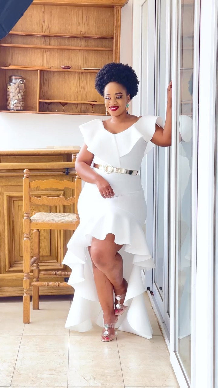 African Cross-border Source 2023 New Solid Color Loose Style Evening Dress Slim-fit Long Dress for Cross-border