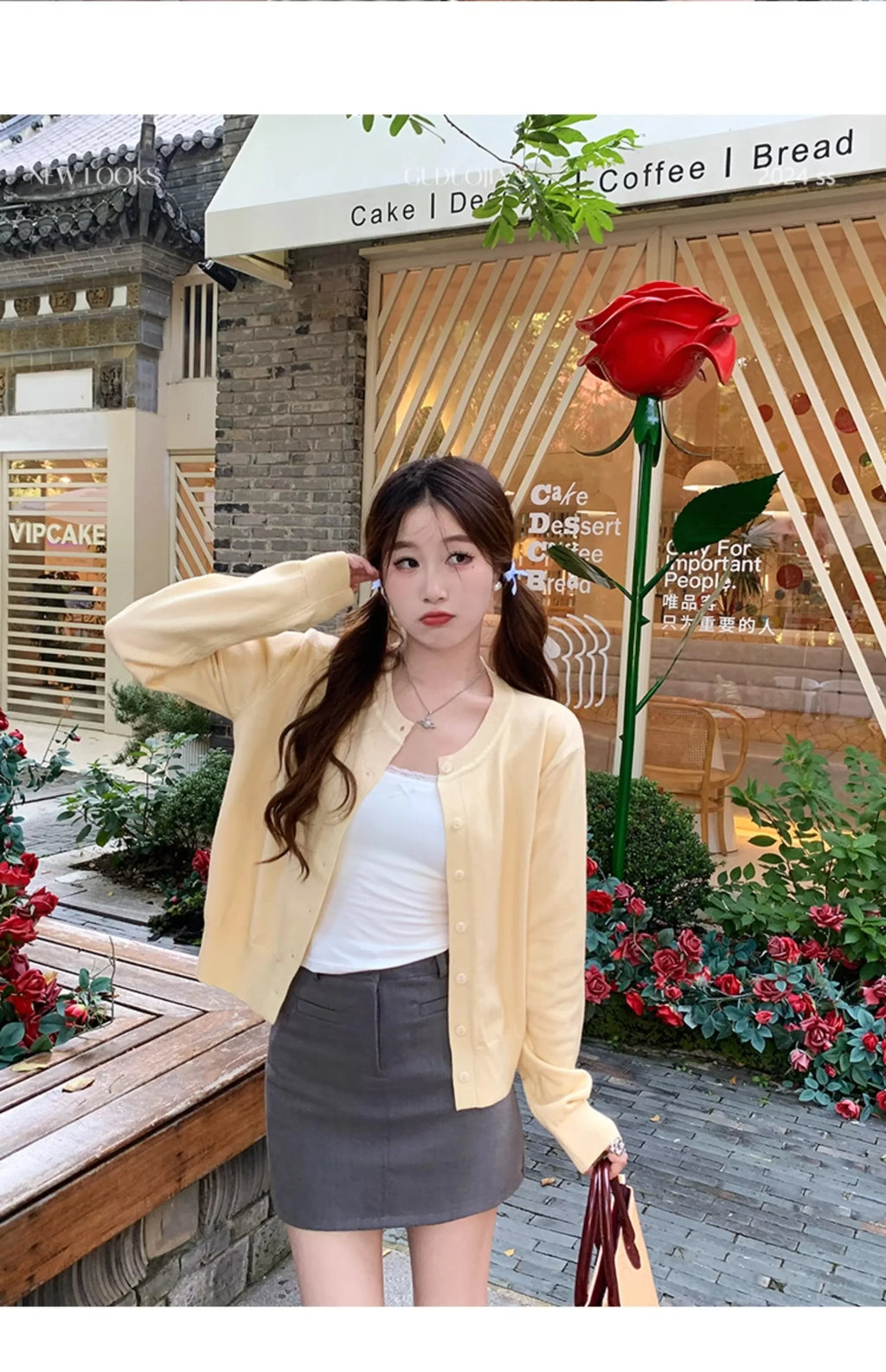 Cardigan feminino manga longa 2026 o pescoço botão para baixo malha senhora primavera outono malha único breasted cardigan suéteres