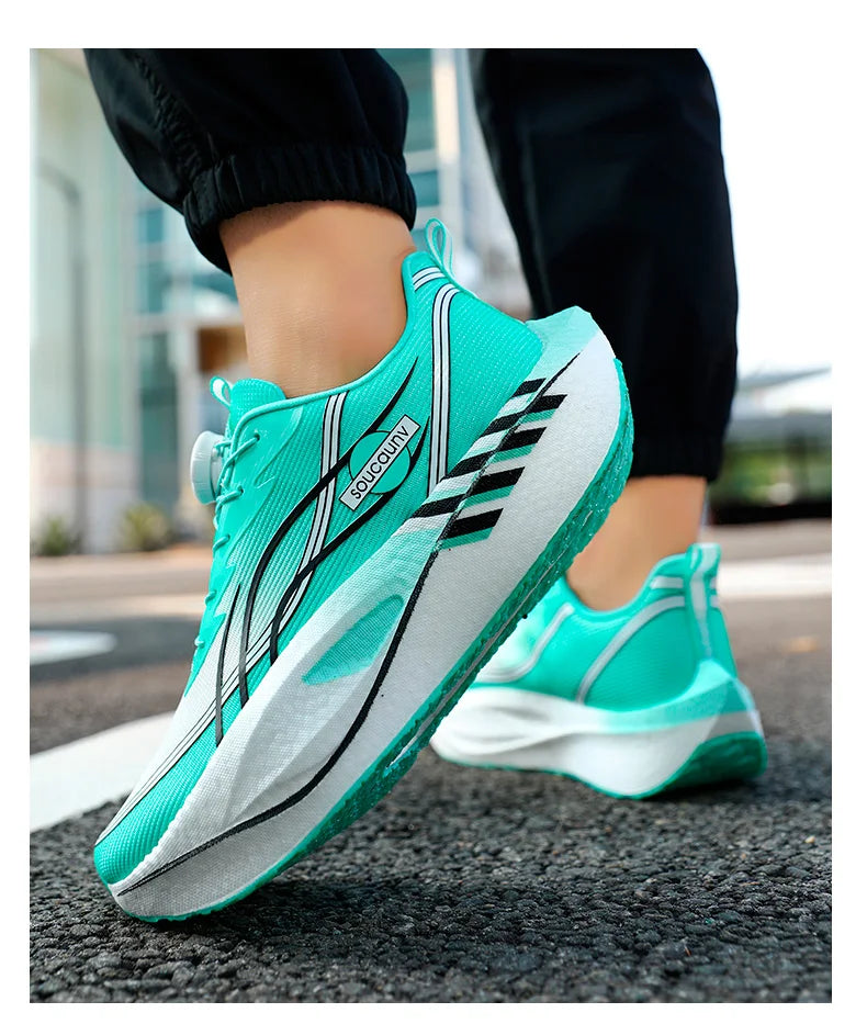 Tênis de Corrida Profissional com Placa de Carbono para Fitness, Leve e Confortável para Homens e Mulheres, Antiderrapante