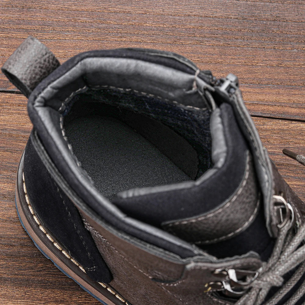 Tamanho 7-13 Botas de tornozelo para homens Botas de couro masculinas Bota de marca para homens # AL605