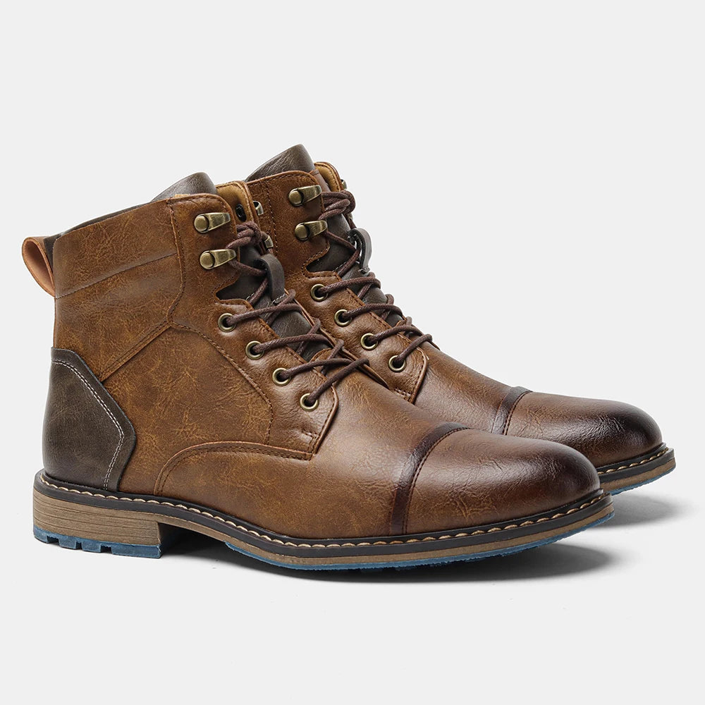 Tamanho 7-13 Botas de tornozelo para homens Botas de couro masculinas Bota de marca para homens # AL605