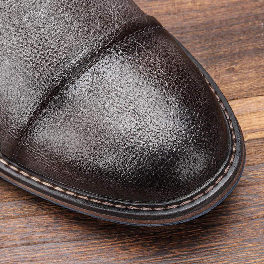 Tamanho 7-13 Botas de tornozelo para homens Botas de couro masculinas Bota de marca para homens # AL605