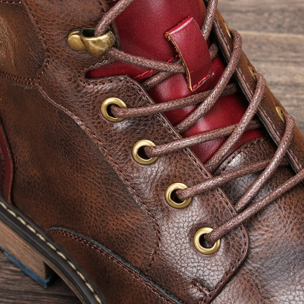 Tamanho 7-13 Botas de tornozelo para homens Botas de couro masculinas Bota de marca para homens # AL605