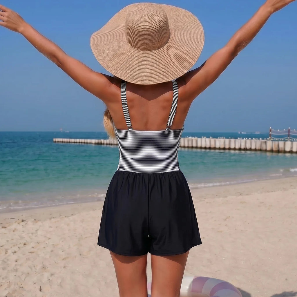 2026 mulheres um pedaço maiô sólido feminino banho esporte praia maiô beachwear