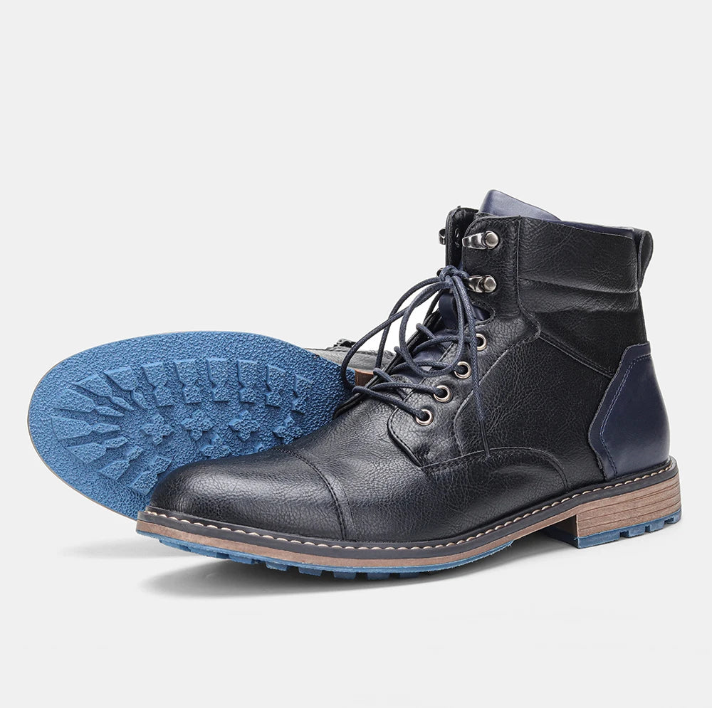 Tamanho 7-13 Botas de tornozelo para homens Botas de couro masculinas Bota de marca para homens # AL605