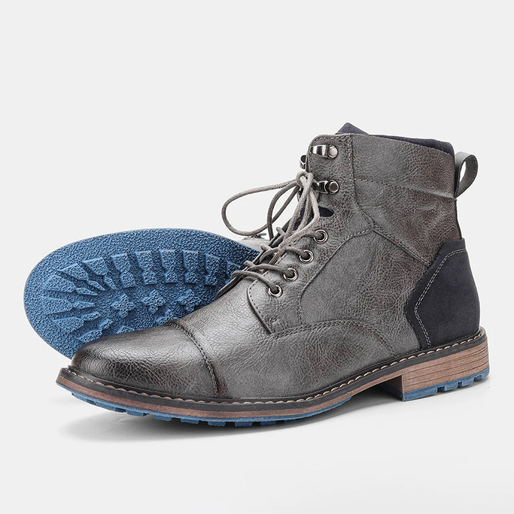 Tamanho 7-13 Botas de tornozelo para homens Botas de couro masculinas Bota de marca para homens # AL605