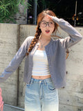 Cardigan feminino manga longa 2026 o pescoço botão para baixo malha senhora primavera outono malha único breasted cardigan suéteres
