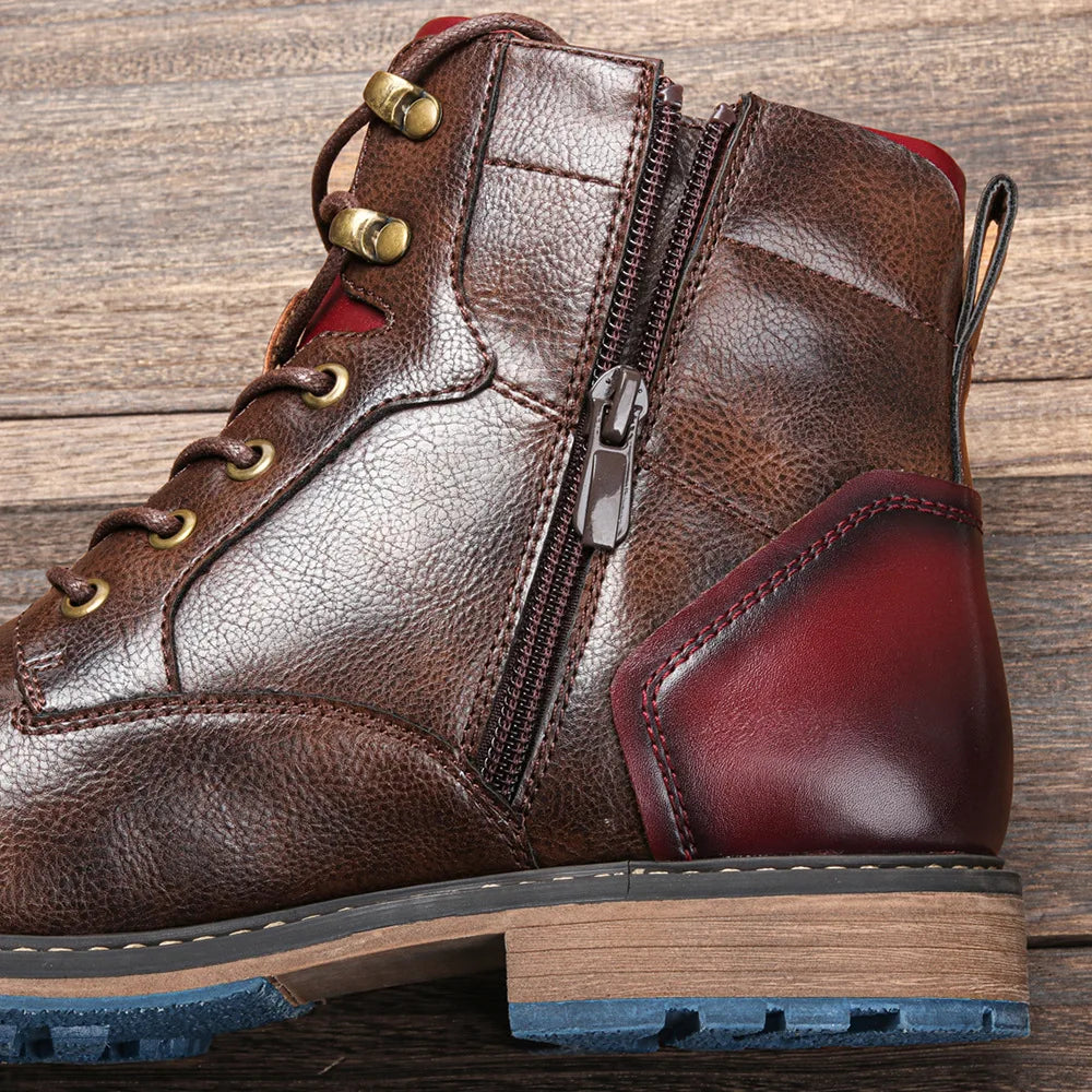 Tamanho 7-13 Botas de tornozelo para homens Botas de couro masculinas Bota de marca para homens # AL605