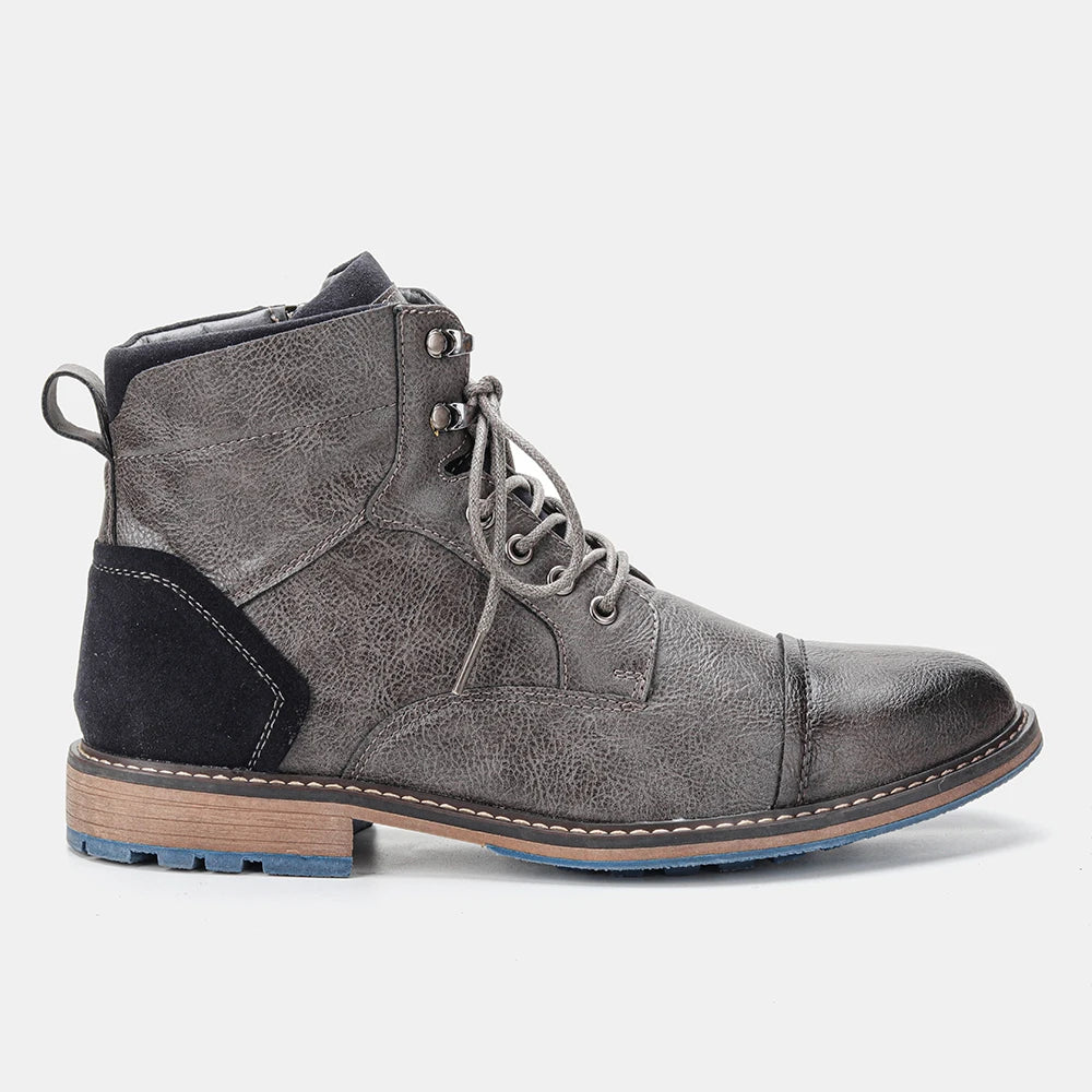 Tamanho 7-13 Botas de tornozelo para homens Botas de couro masculinas Bota de marca para homens # AL605