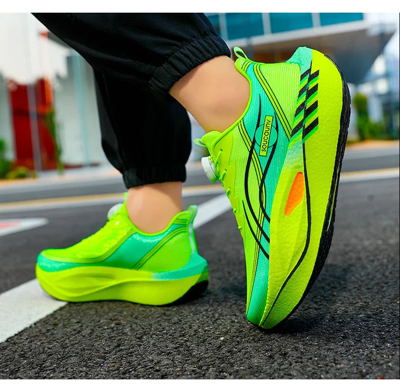 Tênis de Corrida Profissional com Placa de Carbono para Fitness, Leve e Confortável para Homens e Mulheres, Antiderrapante