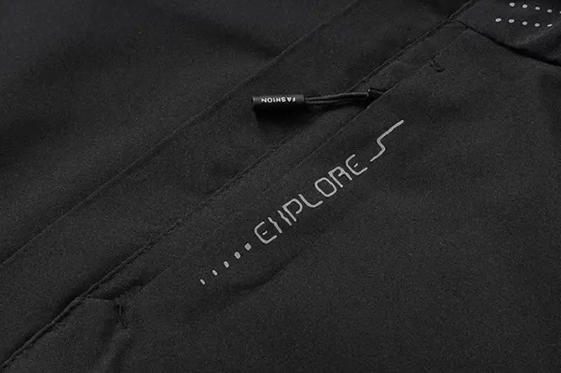Jaqueta de chuva impermeável masculina leve exterior com capuz capa de chuva ao ar livre caminhadas jaqueta à prova de vento escalada jaquetas ao ar livre