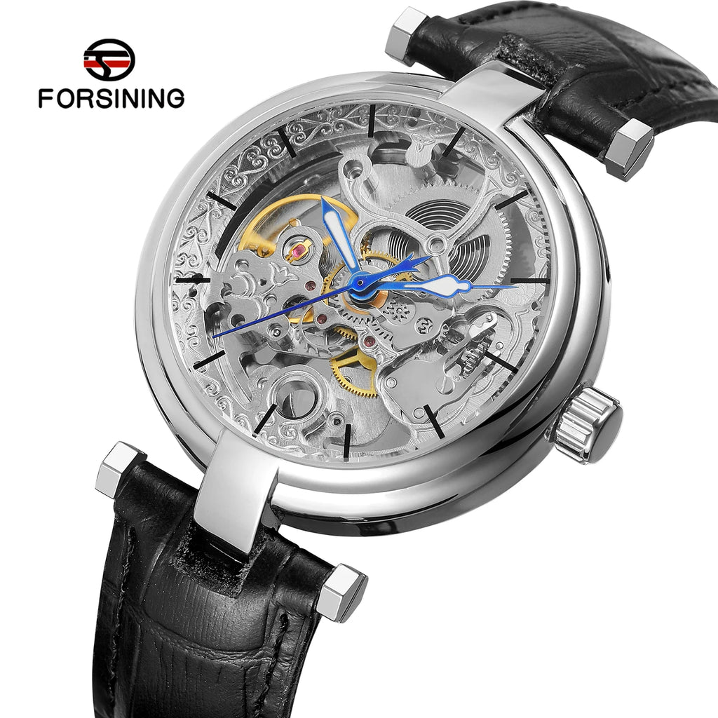High-End Luxury Man FORSINING Original Replica reloj hombre automatico Hollow Skeleton Mechanical Automatic relógios wristwatch
