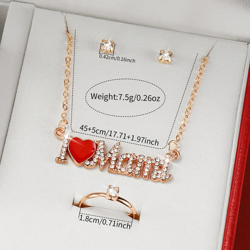 5 pçs/set moda feminina relógio strass pulseira de couro relógios de quartzo conjunto de jóias de diamante presente para a mãe