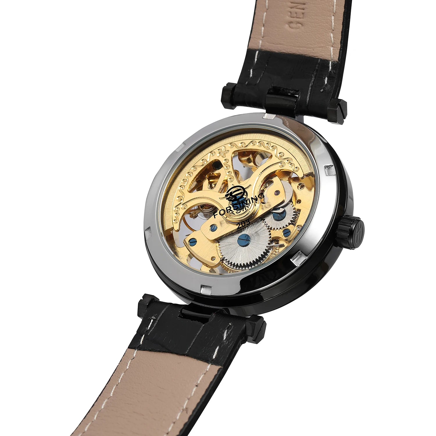 High-End Luxury Man FORSINING Original Replica reloj hombre automatico Hollow Skeleton Mechanical Automatic relógios wristwatch