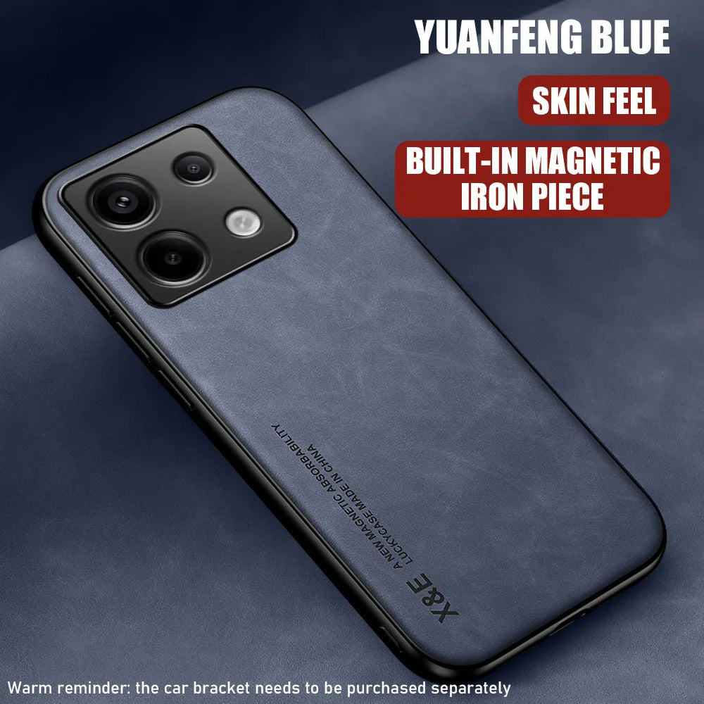 Shockproof Magnetic Car Holder Case For Xiaomi Redmi Note 14 Pro 5G 13 12 11 14C 13C 12C 4G 11S 12S Protective Cover Phone Coque