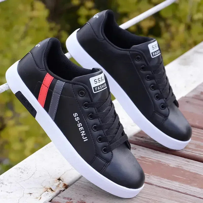 Size 48 Mens Shoes High Quality Men Sneakers Leather Outdoor Casual Shoe Mens Vulcanized Shoes Trendy Men Shoes Tenis Masculino