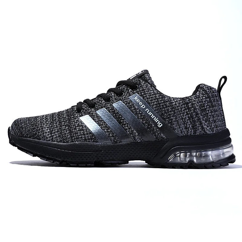 Men White Sneakers Shoes Breathable Anti Slip Hiking Shoes Low Top Air Cushioned Men's Running Shoes Casual Shoe Tenis Masculino