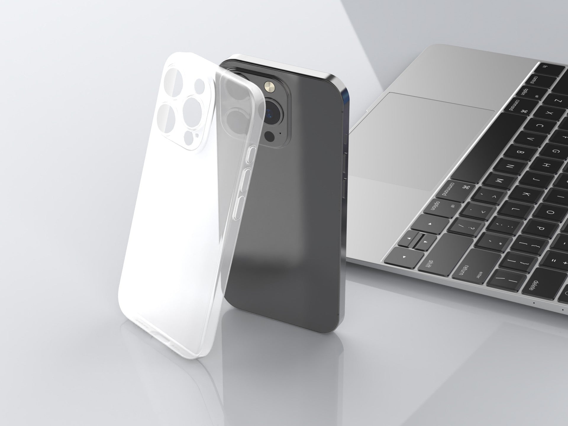 Techancy Capa Para Telemóvel Ultrafina Cor Transparente KX5605, Compatível Com O Telemóvel Iphone 15, Material Pp De 0,5 Mm.